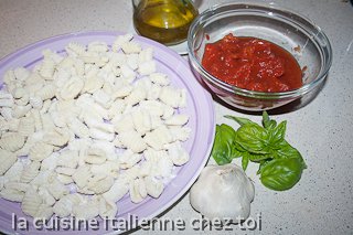 gnocchi tomate et basilic